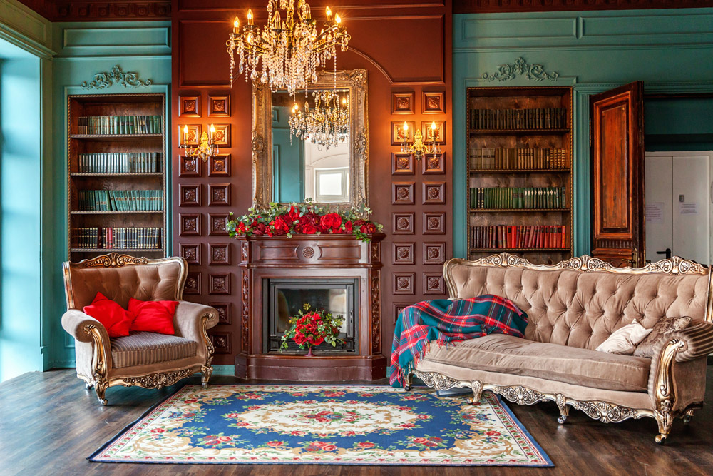 Interior Design Styles: Grandmillenial A living room in a style similar to grandmiillennial design.