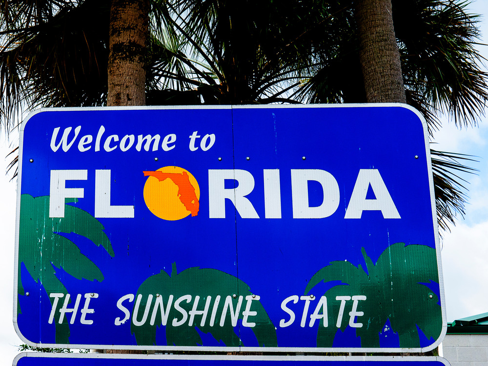 The best Places to visit in Central Florida welcome to Florida sign,