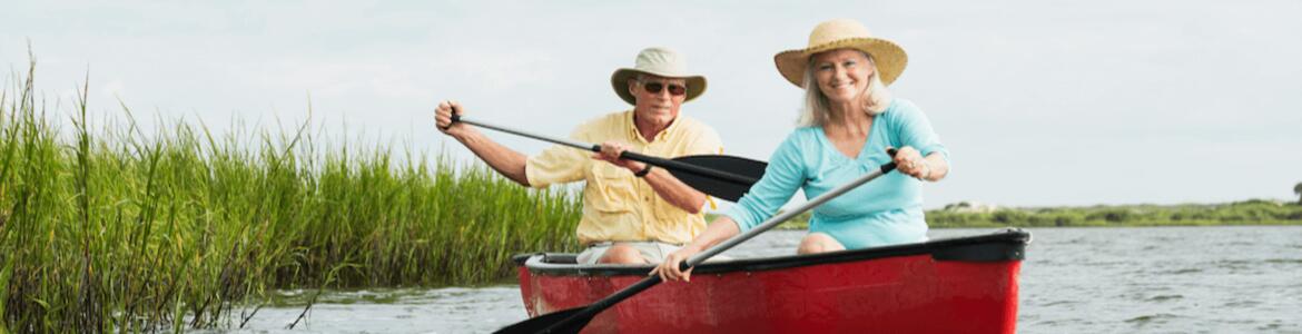 Couple Canoeing