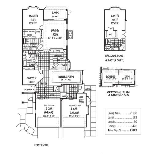 Pinehurst Floor Plan in Laterra Links New Homes by Deltona