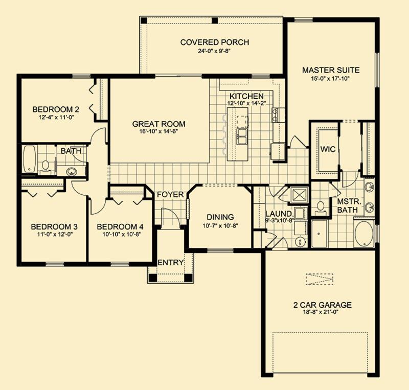 Mustang Model Floorplan