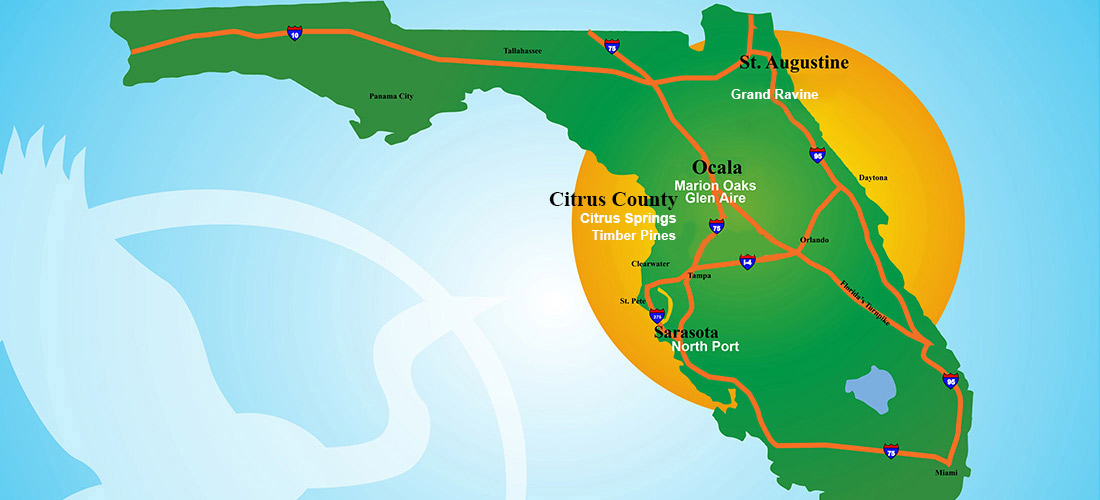 Florida Map With Deltona Locations